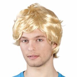 Perruque blonde courte pour homme