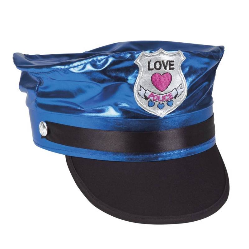 Casquette de police de couleur brillante