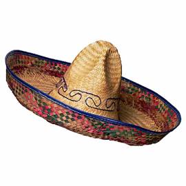 Sombrero avec paille de couleur