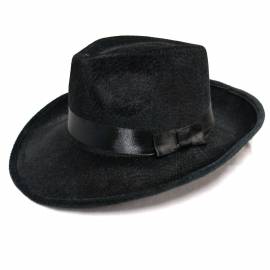 Chapeau borsalino noir en velours
