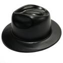 Chapeau Al Capone noir en plastique