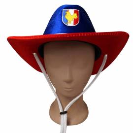 Chapeau de cow-boy tricolore de supporter