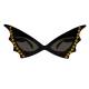 Lunettes noires en forme de papillon