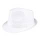 Chapeau Popstar sequins de couleur blanc