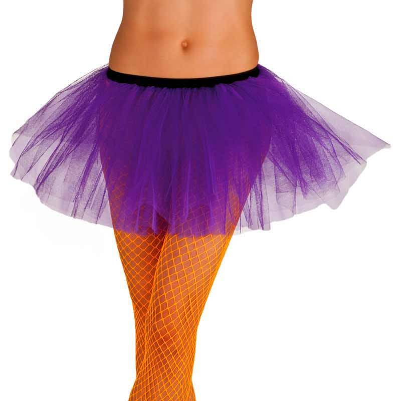 Set Tutu Jaune Fluo Adulte Taille Unique, deguisement annees 80