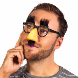Pack Charlot : Nez, lunettes, sourcils et moustaches