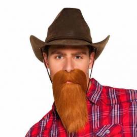 Longue barbe rousse de cow-boy