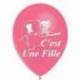 10 ballons "C'est une fille" 