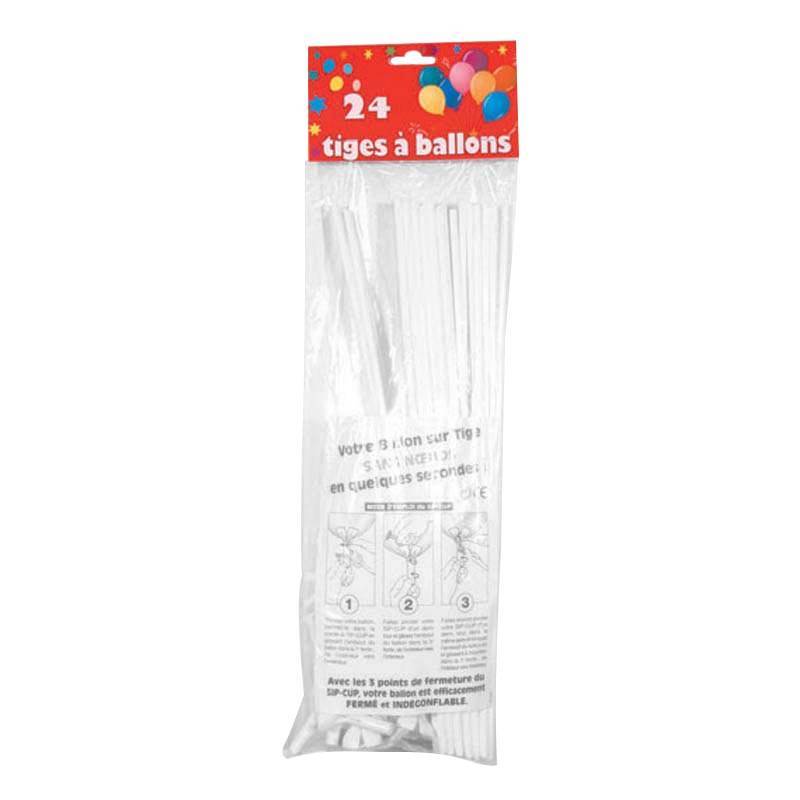 24 tiges à ballons