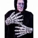 Paire de gants en forme mains de squelettes