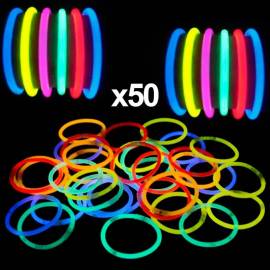 50 bracelets fluo