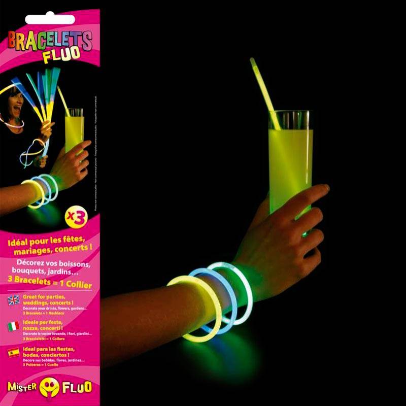 Pack d'accessoires fluo pour 5 personnes