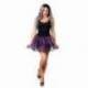 Tutu violet et noir en tulle