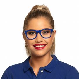 Set de 4 lunettes bleues sans verre