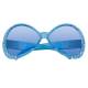 Grosses lunettes de couleur avec strass sur la monture