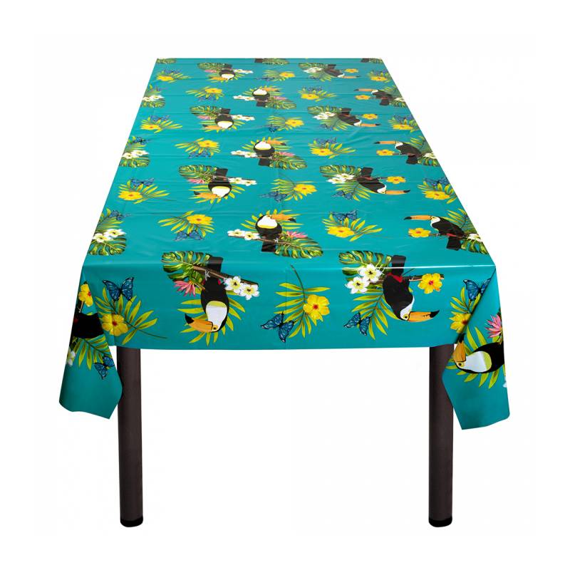 Nappe avec motif exotique "TOUCAN"