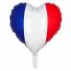 Ballon en aluminium coeur FRANCE (40x45cm)