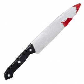 couteau d'horreur faux sang