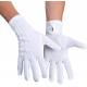 Gants blancs avec boutons pression XL