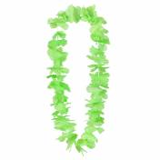 collier hawai à fleurs vert fluo
