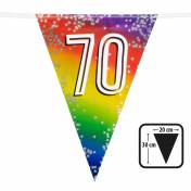 Guirlande fanions aluminium 70ans