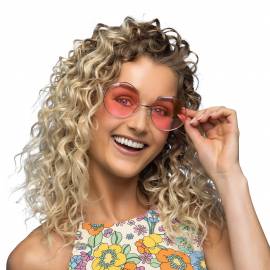 Lunettes hippie roses XL