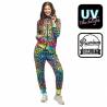 Survetement leopard femme fluorescent