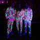 Survetement leopard femme fluorescent