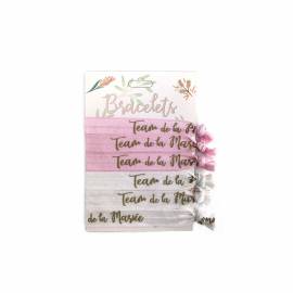 Bracelets enterrement vie de jeune fille en tissu