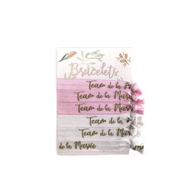Bracelets enterrement vie de jeune fille en tissu
