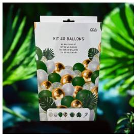 Kit 40 ballons tropical
