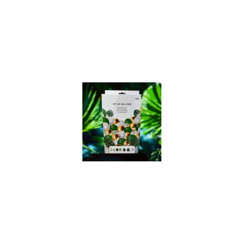 Kit 40 ballons tropical
