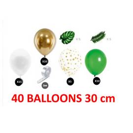 Kit 40 ballons tropical