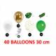 Kit 40 ballons tropical