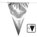 Guirlande de fanions aluminium argent