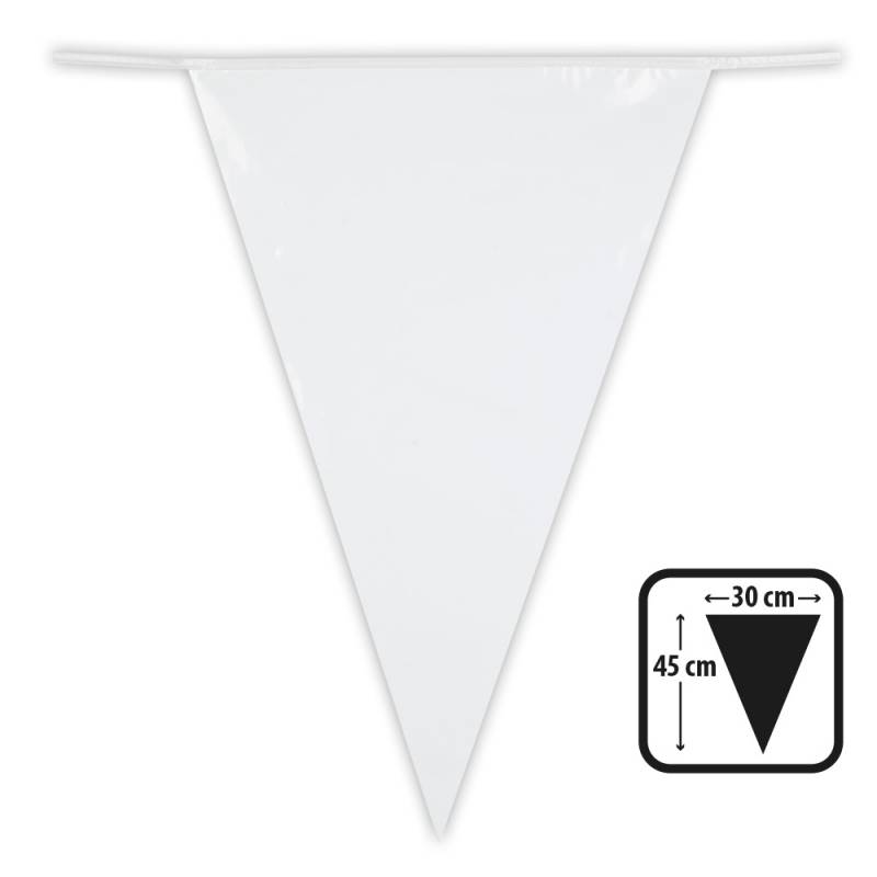 Guirlande de fanions blanc