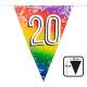 Guirlande de fanions aluminium 20 ans