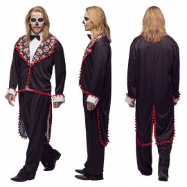 Costume homme squelette mexicain