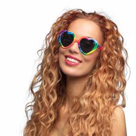 Lunettes coeur Rainbow