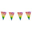 guirlande de fanions rainbow 60 ans