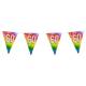 guirlande de fanions rainbow 60 ans