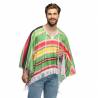 Poncho multicolore Miguel unisexe