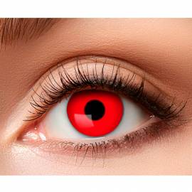 Paire de lentilles devil rouge
